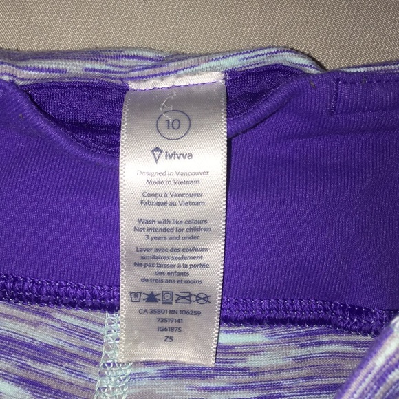 Ivivva Cropped Leggings - Picture 2 of 2